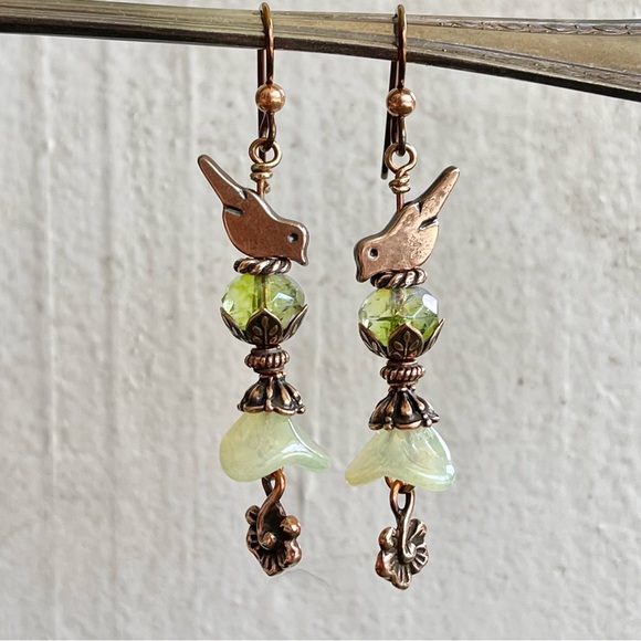 ARTISAN Earrings “Botanical Friends” - Dangles - Picture 5 of 12